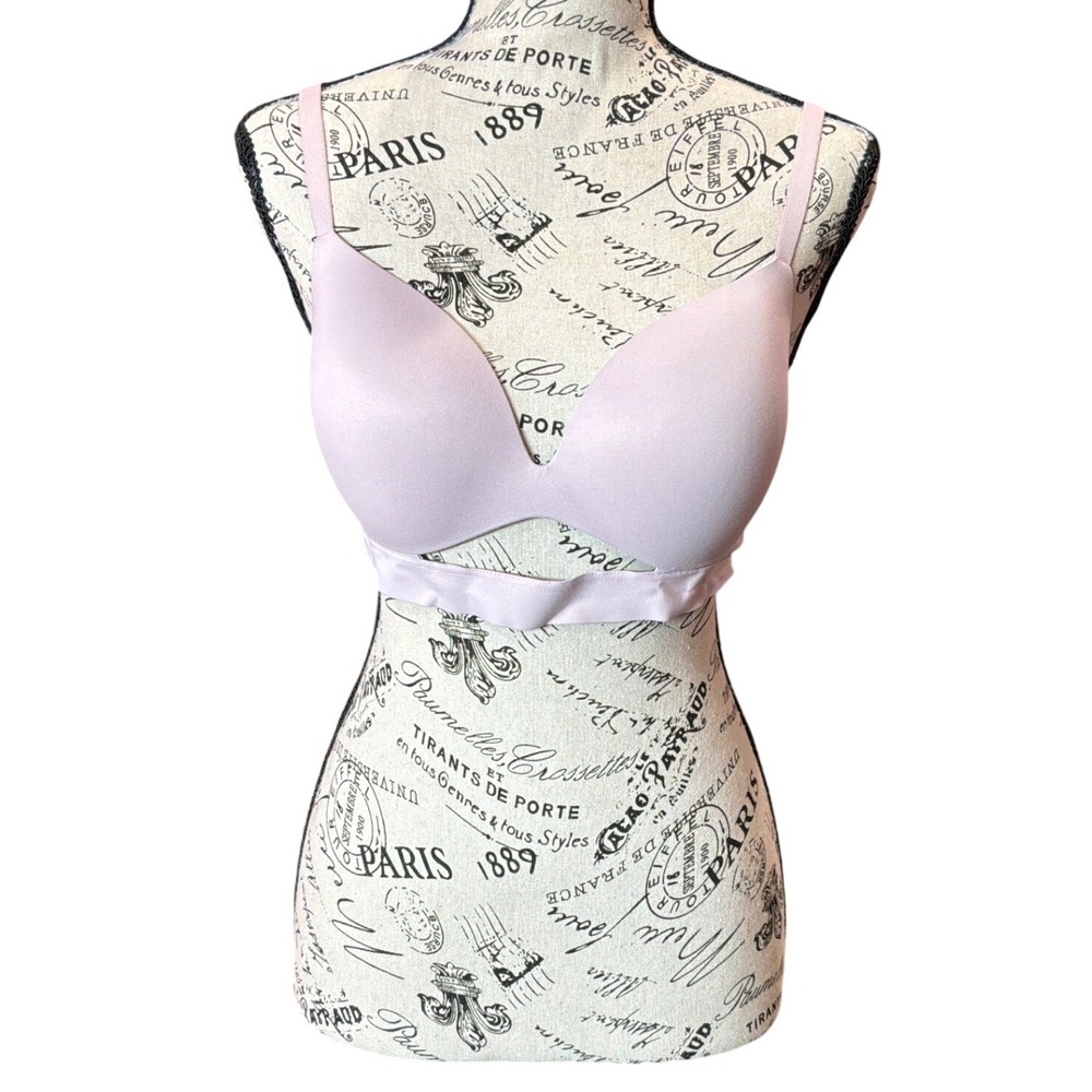 Victorias Secret Wireless T-Shirt Bra Lilac‎ Purple Lightly Padded 36C Seamless